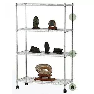 고품질 TBZ 더 센랙 4단 600x340x1210 메탈선반 와이어선반 메탈랙 금...