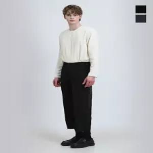 [원더플레이스][더블유스탠다드(W STANDARD)] 라이트에어 크롭와이드 슬랙스