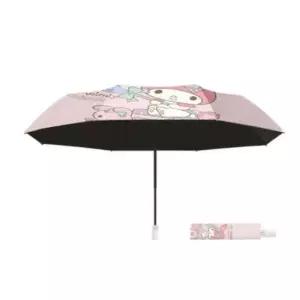 1개 핑크 마이멜로디 3단 자동 우 양산 양 우산 암막 우산