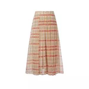 르포엠 [최초가 89 000원]로에르 체크 플리츠 스커트