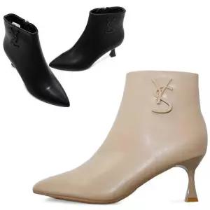 [카미엣뮤즈]스틸레토 앵클 퍼 부츠_KM23s285