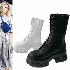 [카미엣뮤즈]플랫폼 워커 부츠_KM21s365