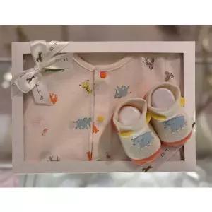 [에뜨와](대구신세계) (출산백일선물)보리57우주복X양말세트 (07T317510S1)