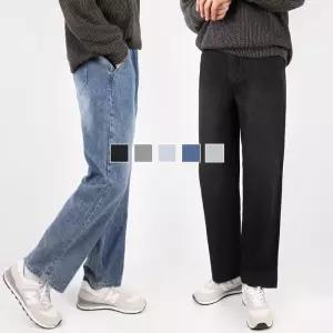 [슈퍼맨]브릭D세미와이드밴딩청바지 남자 와이드 스판 밴딩 사계절 청바지 빅사이즈