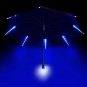 TBZ 야간안전 LED조명 컬러 패션 장우산 장마우산 비우산