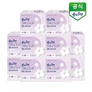 [깨끗한나라]순수한면 생리대 실키소프트 입는 오버나이트 중형 4p x 10팩