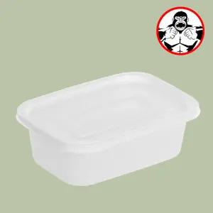 죽 포장 불투명 1000ml 죽용기 사각 밀폐용기 대 300개 음식 배달 도시락