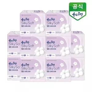 [깨끗한나라]순수한면 생리대 실키소프트 입는 오버나이트 대형 4p x 10팩