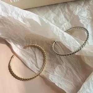 여자 데일리 세련된 로프 라운딩 오픈 뱅글 팔찌