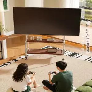 이동식 티비거치대 트롤리 거실 사무실 프레임 모니터 인테리어 스텐 스탠드 철제 수납