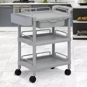 [골드스마일]주방트롤리 3단 웨곤 무빙 웨건 CART-601B 이동식카트 병원카트