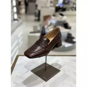 닥스 여성 스퀘어 토 메쉬포인트 로퍼 힐 DRS610 브라운 DRS610KO20 491002