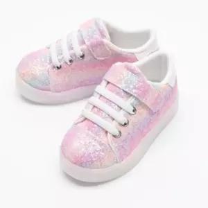 펄 샤이닝 LED 운동화 국산 아기신발140 베이비신발 여아운동화