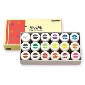 (신한) 샤미 포스터칼라 18색 20ml (5개입) 채색용품 초보자용