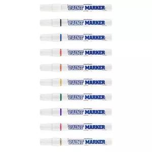 문화연필 페인트마카 은색 (12개입) 내구성 발색 표면 잉크