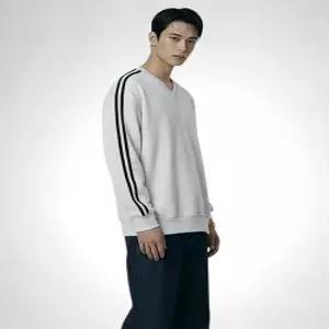 [디프]그릿 남자 트랙 브이넥 맨투맨 티셔츠 [DIFV_7001]