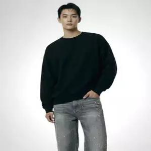 [디프]헤리티 남자 캐주얼 오버핏 맨투맨 티셔츠 [DIFM_6001]