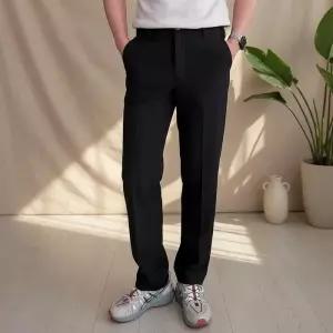 [옷자락]남성용 스판 골프슬랙스 정장스타일 빅사이즈 히든밴딩