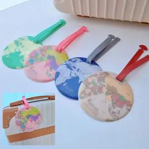 캐리어택 세계지도 원형맵 캐리어 네임택