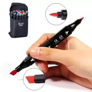 드로잉마카펜 미술 디자인 유성 24색 트윈 마카펜 세트