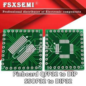 5피스 LQFP32 SSOP32 전송 보드 어댑터 PCB 핀 SMD-DIP32 DIP IC  플레이트 0.8mm 피치 소켓