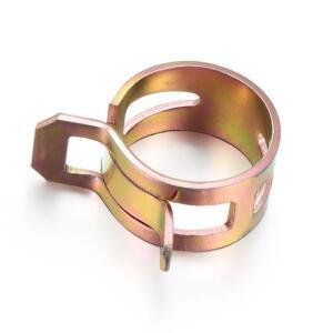 호스 클램프 용수철 클립 연료 라인 수도관 에어 튜브 패스너 용접 스틸 버클 파이프 후프 5-22mm 10개