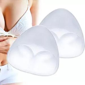 수영복 비키니 스포츠 브라를 위한 SEEKUP 패드 가슴 강화제 삼각형 실리콘 삽입 방수
