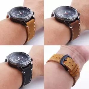 화이트 스티치 수제 통가죽 시계밴드 3컬러 1P 시계밴드 가죽시계줄 메탈시계줄 시계부품