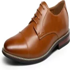 브루노 마크 남성의 프린스 클래식 모던 포멀 옥스포드 레이스 업 드레스 슈즈