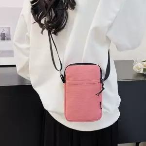핸드폰 수납 귀여운 파스텔톤 미니 크로스백 레드