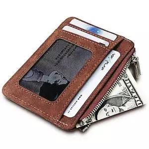 인조가죽 브라운 카드지갑 남자 카드홀더 남자 카드지갑