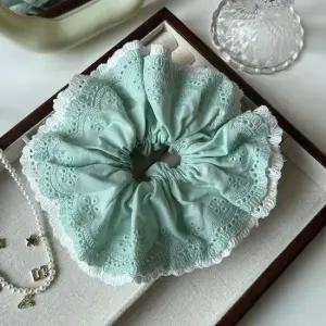 레이스 곱창머리끈 곱창밴드 스크런치 헤어슈슈 우아 발레코어 헤어슈슈 스크런치 롱리본