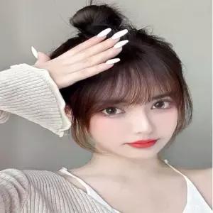 앞머리가발 풀뱅 탑커버 붙임머리 여성 헤어피스 앞머리가발 부분가발 소프트뱅앞머리