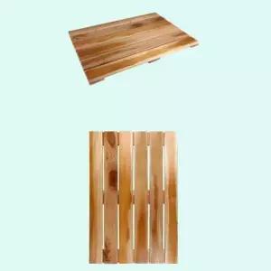 목욕탕발판 욕실 원목 발판 화장실 현관 나무매트 베란다100-50