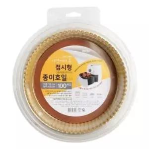 종이호일 종이호일 에어프라이어 100매입 접시형 16cm