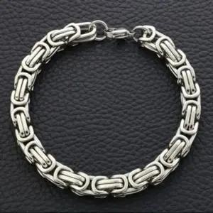 써지컬스틸 남성 패션 체인 팔찌 강인한 남자 4mm 남자팔찌 팔찌체인 커플팔찌