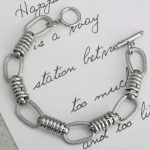 힙합 써지컬스틸 팔찌 남녀공용 펑크 체인 악세사리 남자팔찌 팔찌체인 커플팔찌