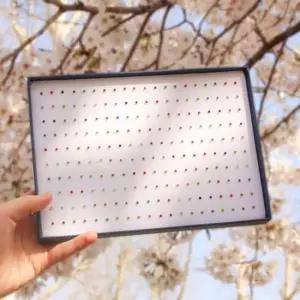 200개 귀걸이 포장 상자 크라프트 종이 박스 귀찌 귀걸이세트 귀걸이선물 심플한귀걸이