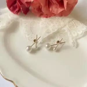 진주형 싱글 귀걸이 스타일 여성용 패션 귀걸이 귀찌 진주악세사리 패션귀걸이 이어커프