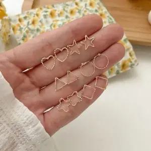 데일리 귀걸이세트 실버 여름 쥬얼리 감성 12pcs 귀걸이세트 귀걸이선물 데일리귀걸이