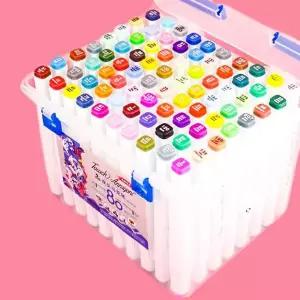 [에이치플러스몰]WL 마커 세트 워싱 칼라펜세트 80색 White