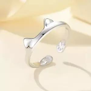 키티 베이비링 2웨이 러블리 데일리 실버링 반지 은반지 패션아이템 고양이반지