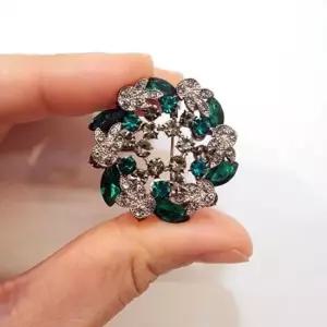 꽃장식 브로치 여성 액세서리블라우스 코사지패션 우하한 화려한 하객룩 격식 파티