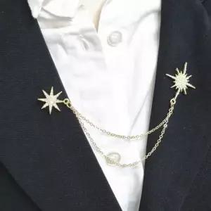 별클립 브로치 여성 악세사리 셔츠 몸장식 체인브로치 넥타이클립 무대의상 남자브로치