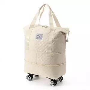 확장 아이러빗 2단 바퀴달린 보조 여행가방 보스턴백