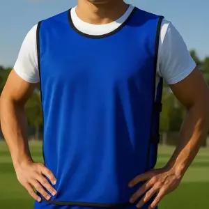 밴드형 단체 팀조끼 파랑 FREE