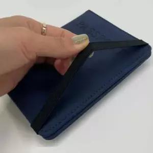 밴드 여권 지갑 케이스 블루 신여권케이스 여권파우치