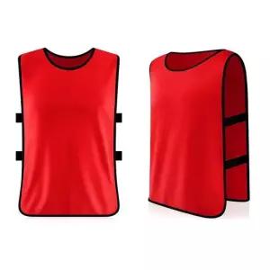 밴드형 단체 빨강 팀조끼 FREE