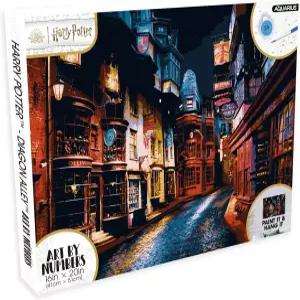 물병자리 해리포터 대각선 골목 아트 - 성인 및 용 16 x 20인치 페인트 초보자용 DIY 색상 키트 공식