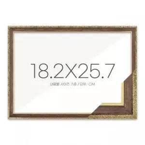 퍼즐액자 18.2x25.7 고급형 슬림 앤틱월넛